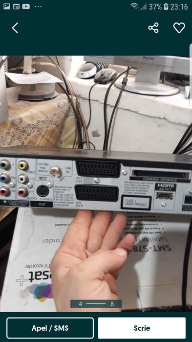 Vând Dwd recorder cu tuner satelit Panasonic