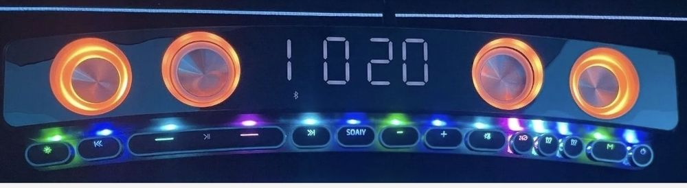 Radio cu Boxa ceas Bluetooth display oglinda