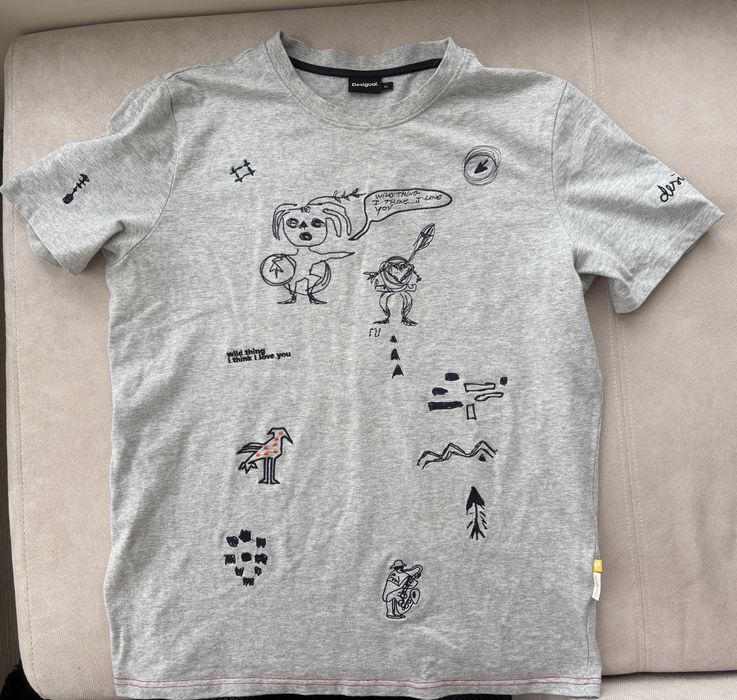 Сива тениска Desigual