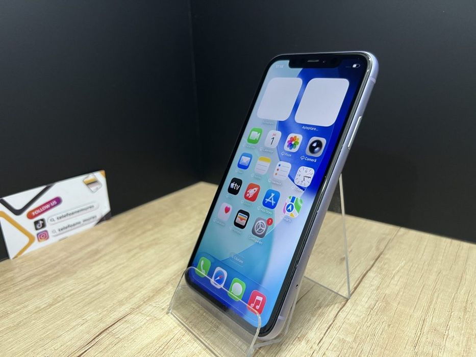 iPhone 11 128Gb Purple Second-Hand 3 ani garanție, Telefoane Mures