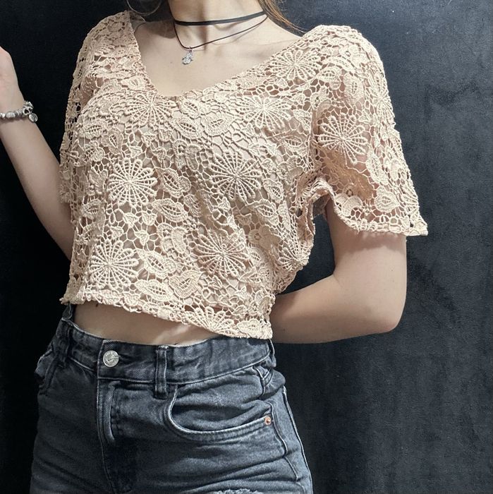 Tricou roz Zara Woman