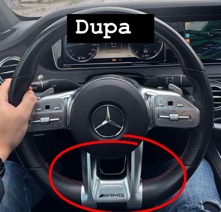 Ornament trim volan amg mercedes benz a , c , e , s , gle , glc class