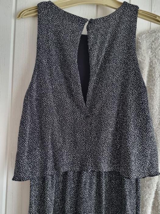 Сет бляскав гащеризон и бляскава жилетка Zara, 11-12г, 152см, за повод