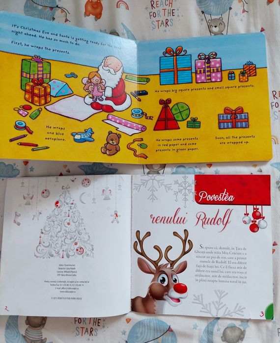 Set 4 cărți de Crăciun pentru copii 2-5 ani