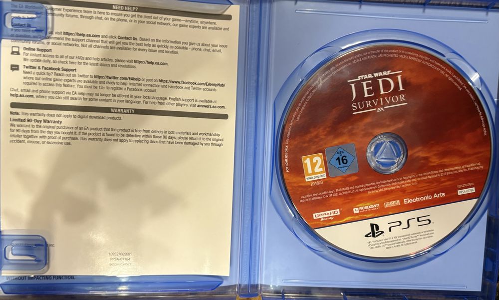 Star Wars jedi: Survivor ps5- 20€