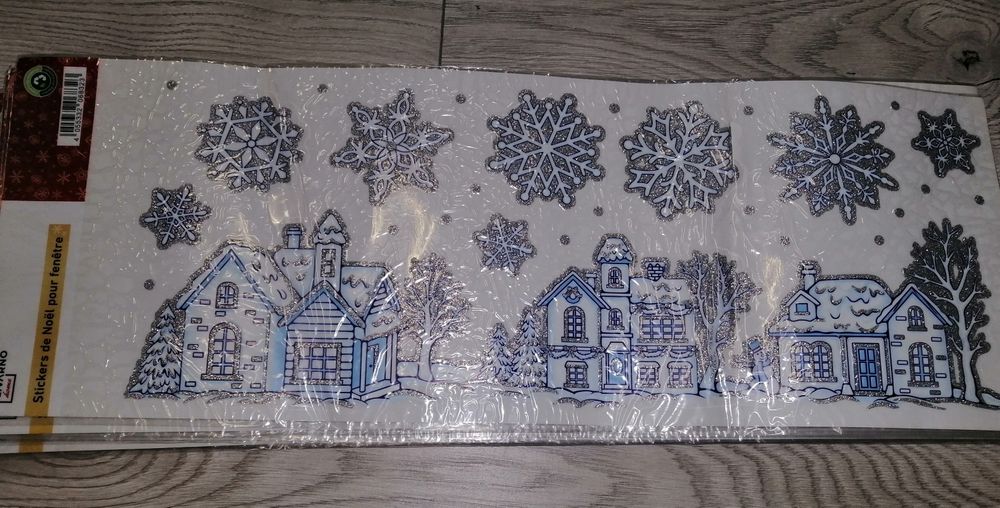 Stickere tematica iarna/Crăciun, pt geam