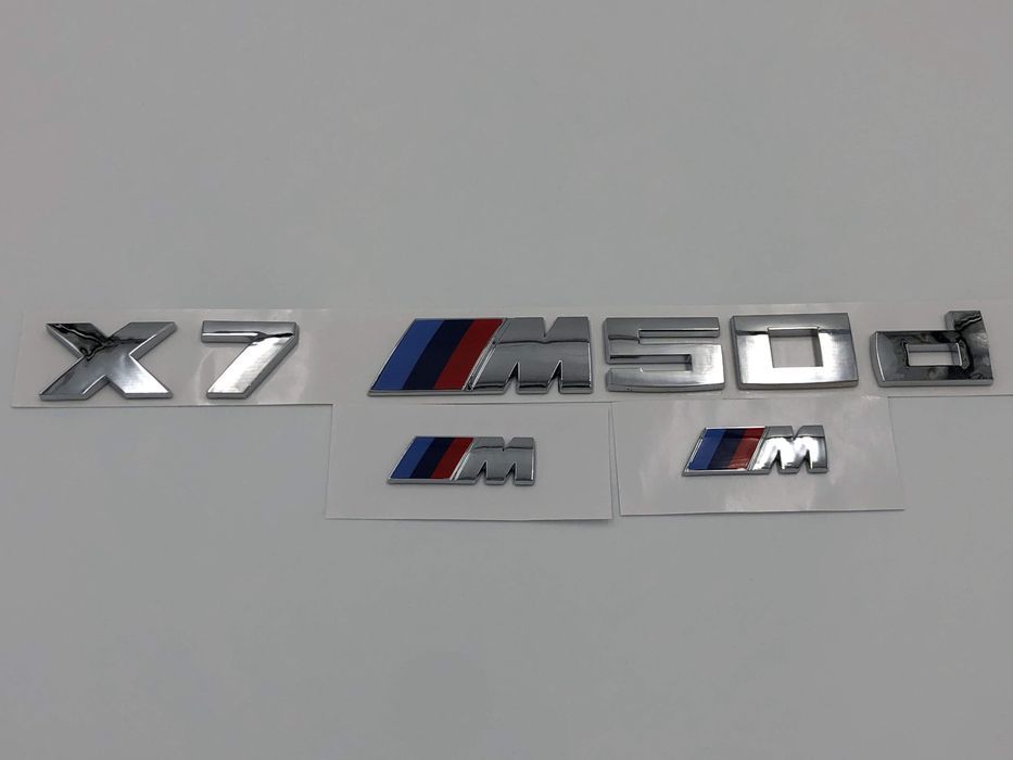 Set Embleme BMW X7M50d crom