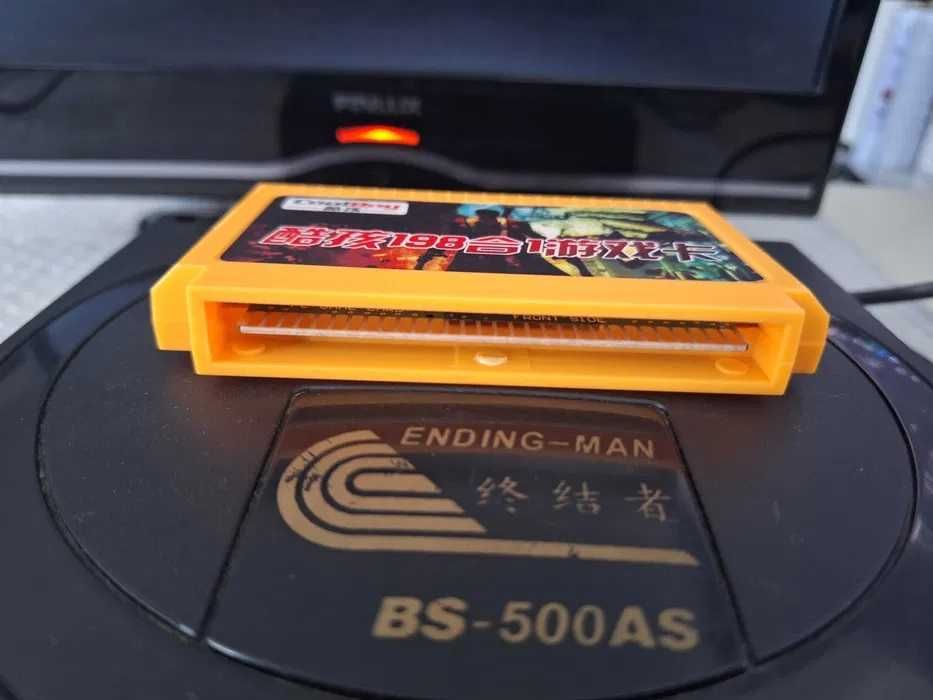 198 jocuri caseta discheta galbena clasica cu jocuri pentru consola TV