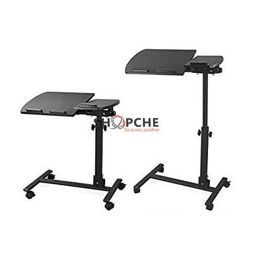 Сгъваем мобилна маса за лаптоп с колела