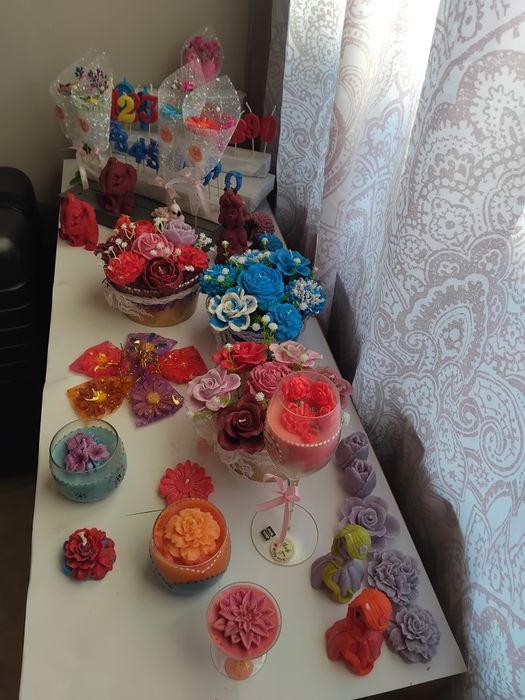 Lumânări parfumate făcute manual! Preț diferit!