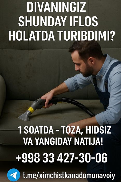 Выездная химчистка ковров и мягкой мебели на дому