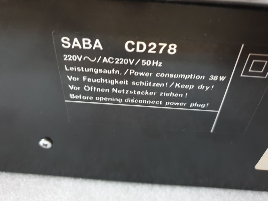 Casetofon deck Saba cd 278 pentru piese
