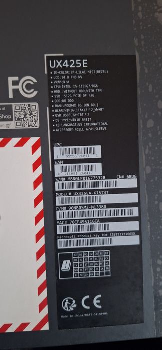 Vand laptop Asus Zenbook i5