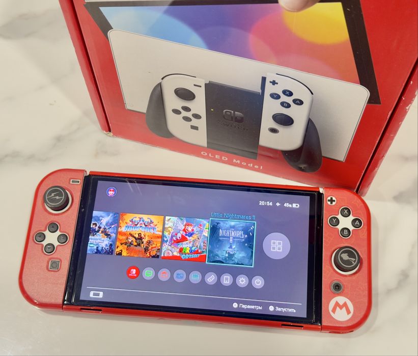 Nintendo switch oled,256гб,прошитый