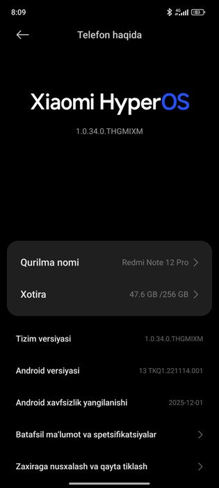 Redmi note 12 pro 8+8/ 256 ideal