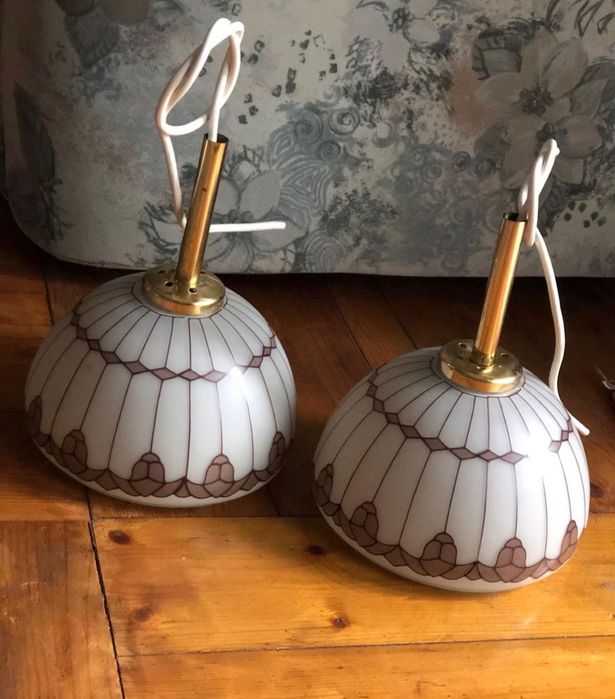 Mid century 2 pendul lampa