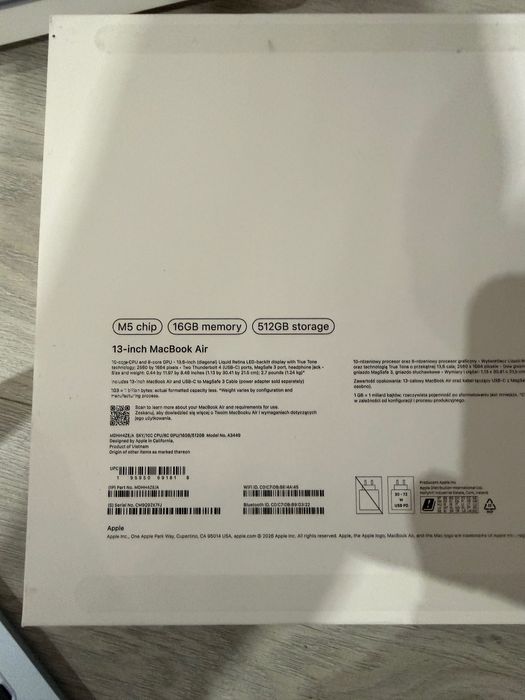 Apple MacBook Air M5 КАТО НОВ!