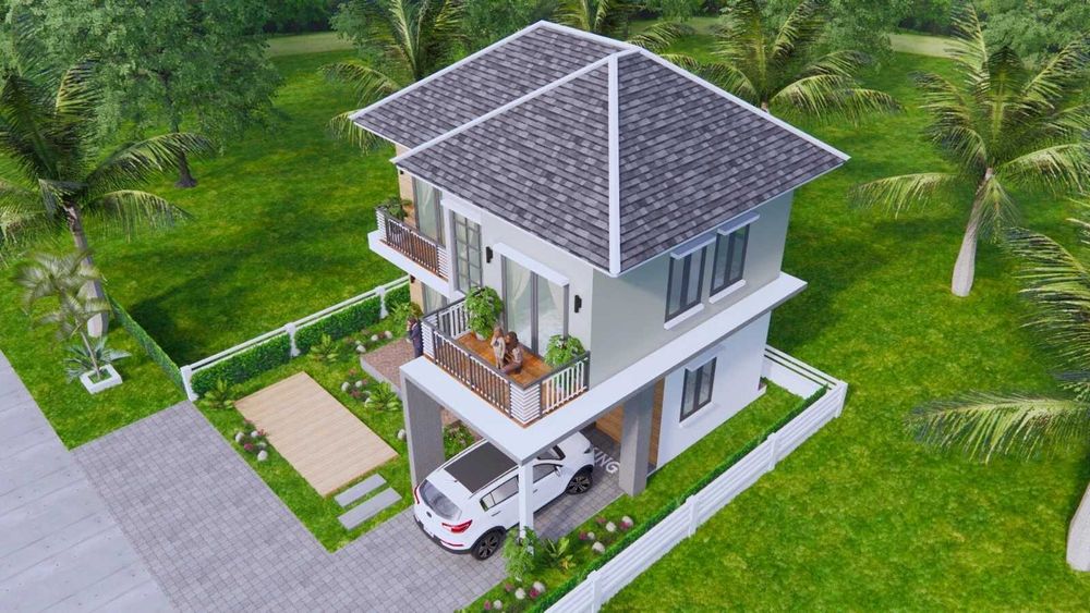 НА ИЗПЛАЩАНЕ - Двуетажна сглобяема къща с 3 спални, 102 кв. м