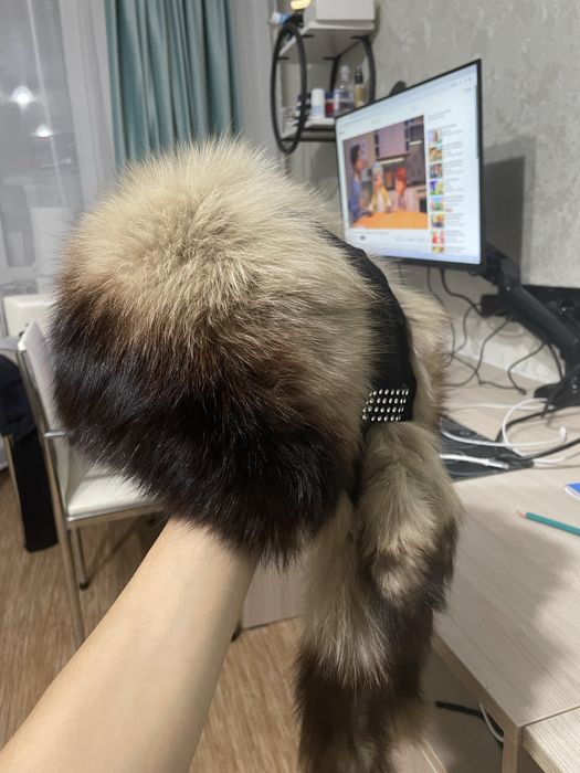 Шапка чернобурка