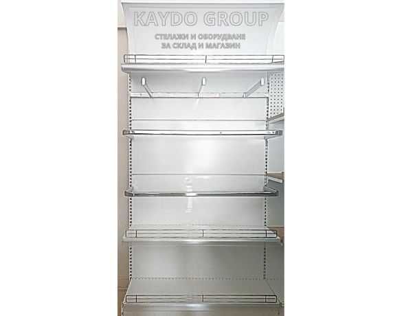 Налични Метални крайстенни стелажи за дрехи и обувки, R-9016 БЯЛ ГЛАНЦ