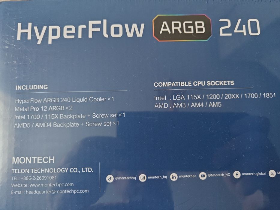 Водяное охлаждение Montech HyperFlow ARGB 240