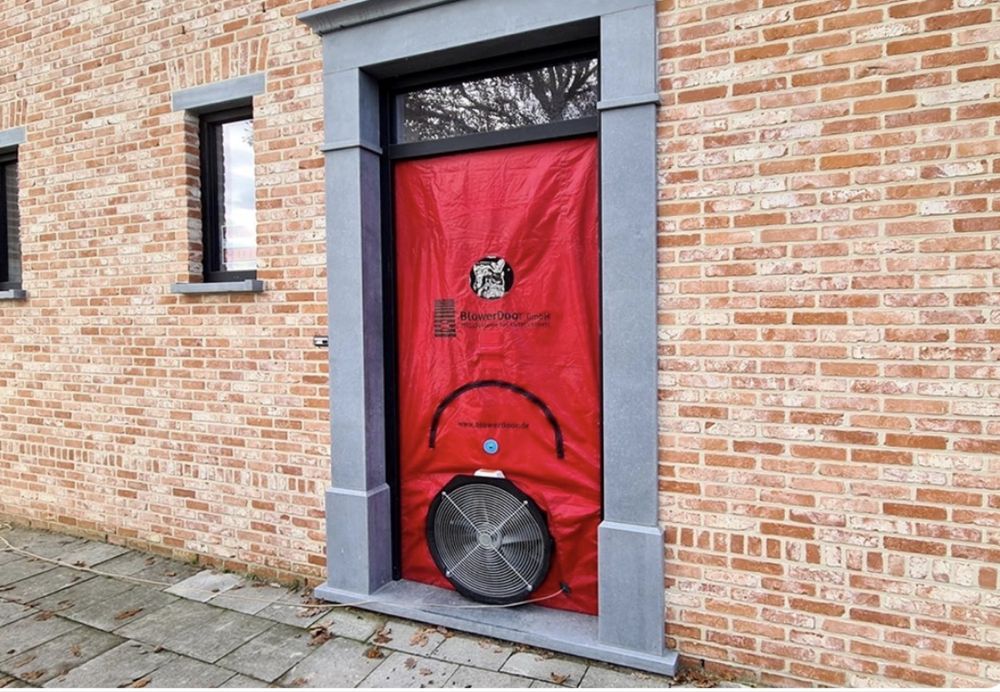 Blower door, test etanseitate
