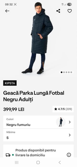 Vănd geacă kipsta noua