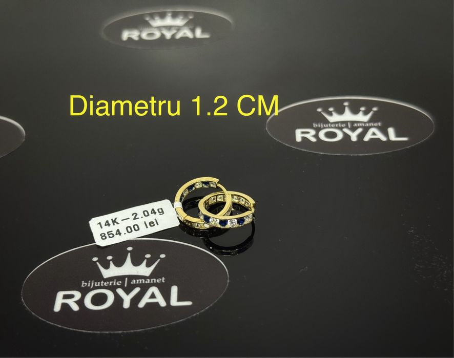Bijuteria ROYAL : Cercei AUR NOU 14K / 2.04 GR