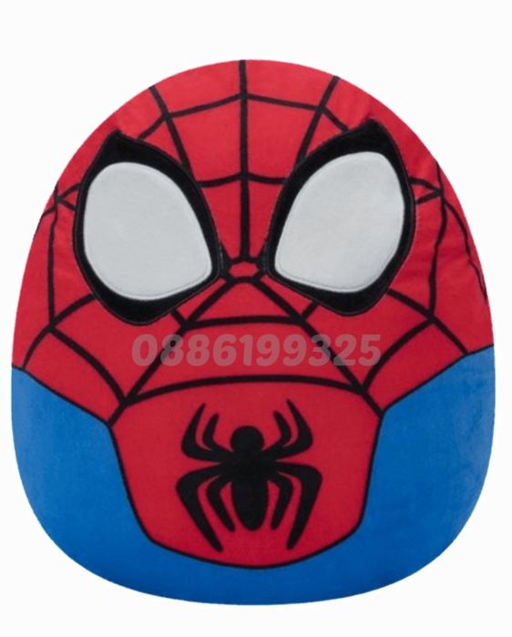 Голяма плюшена възглавница Пуф Спайдърмен Скуиши