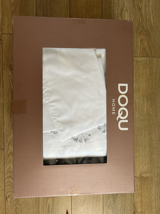 Нов луксозен спален комплект DOQU Home – синьо/бяло, пълен комплект, Турция