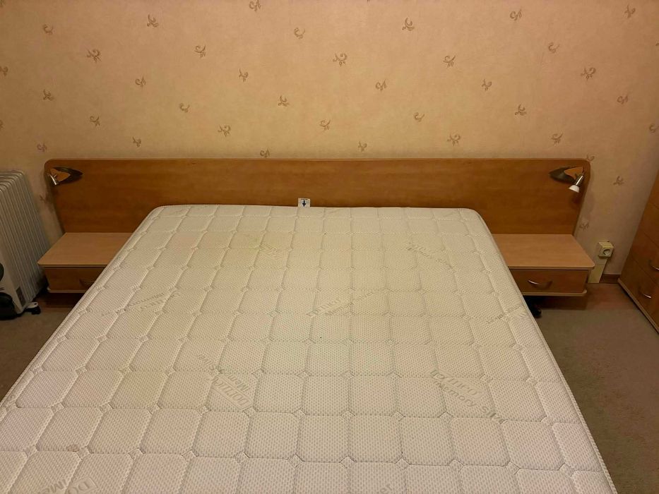 Спалня комплект + гардероб с доп. рафтове (ПДЧ) – повдигащо легло