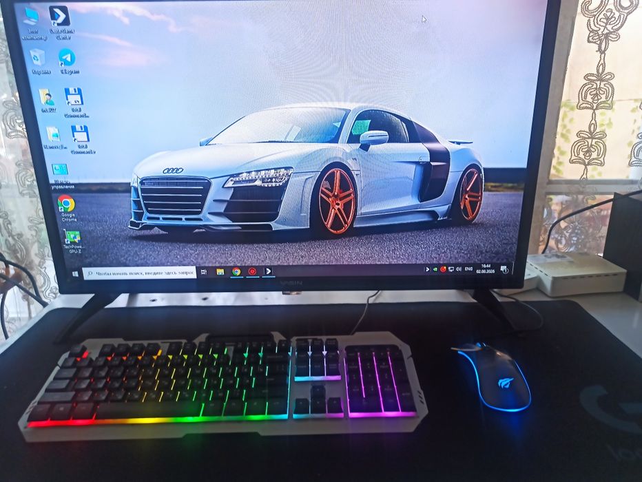 Компьютер DDR4 Core i3 6100+GT1030 + tv Монитор 32