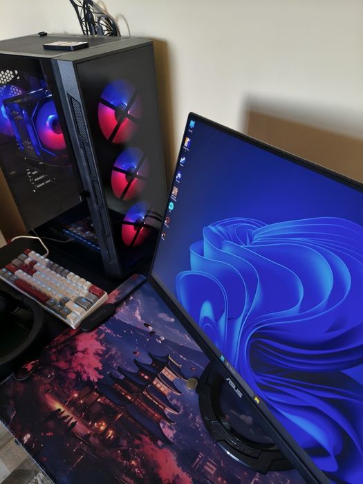 Vând PC gaming +monitor 200 hz (ambele noi)