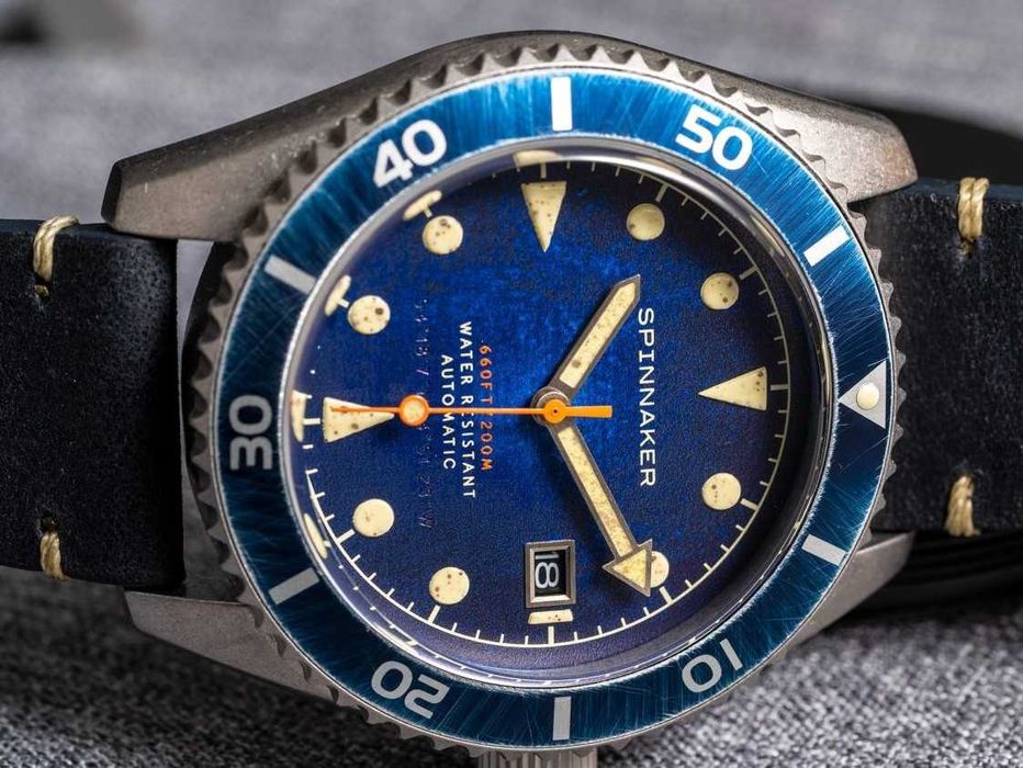 Spinnaker Wreck Oxidized Blue Automatic NH35, Saphhire