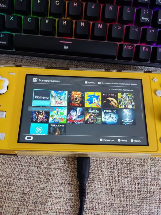 Nintendo switch lite прошитый 256 гб