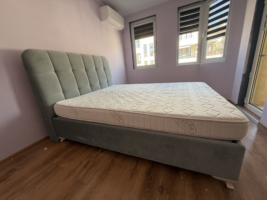 Намалена/Тапицирана спалня 160×200 с ракла + матрак Magniflex / iSleep