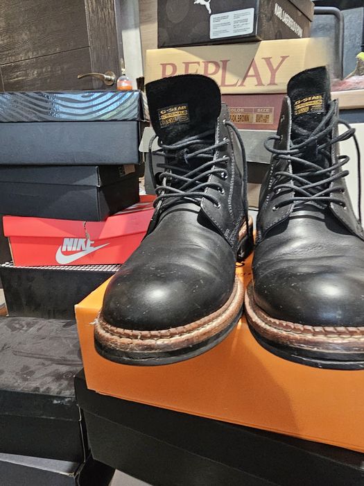 G-Star Raw кожени боти