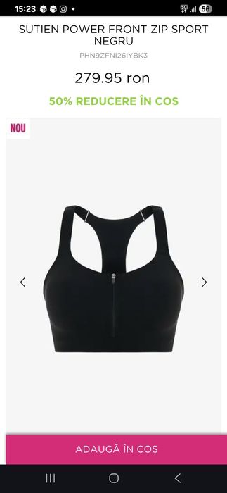 Sutien bustiera Penti pentru sport marime XS