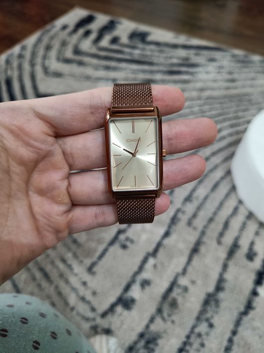 Casio Collection Stainless Steel Ceas cu Rose Gold Brățară Metalică