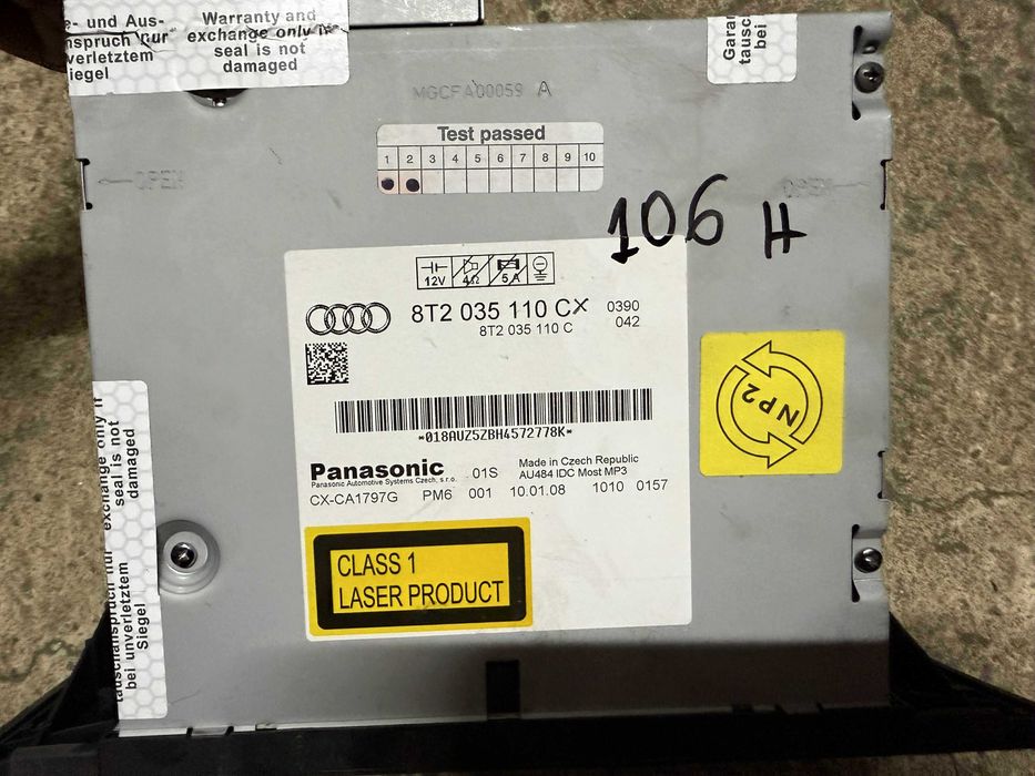 CD Чеинджър AUDI A4 A5 8T2035110CX ном 106