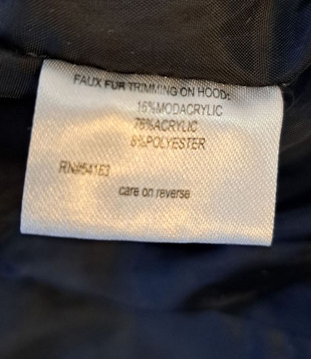 Calvin Klein оригинално яке  гъши пух ,естествен пух на качулкатаS ра