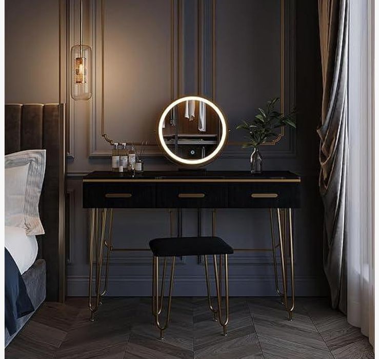 Дамска тоалетка MDF с LED осветление 5467