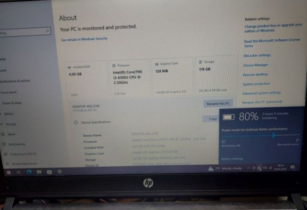 Laptop HP Probook 430 g3