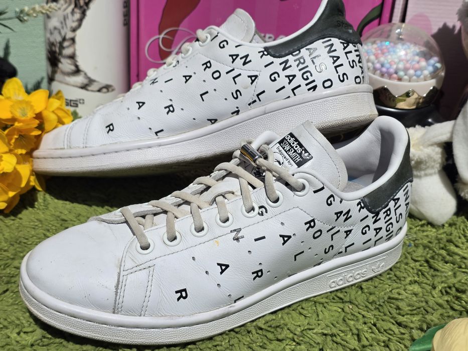 Adidas кожени кецове с букви N38
