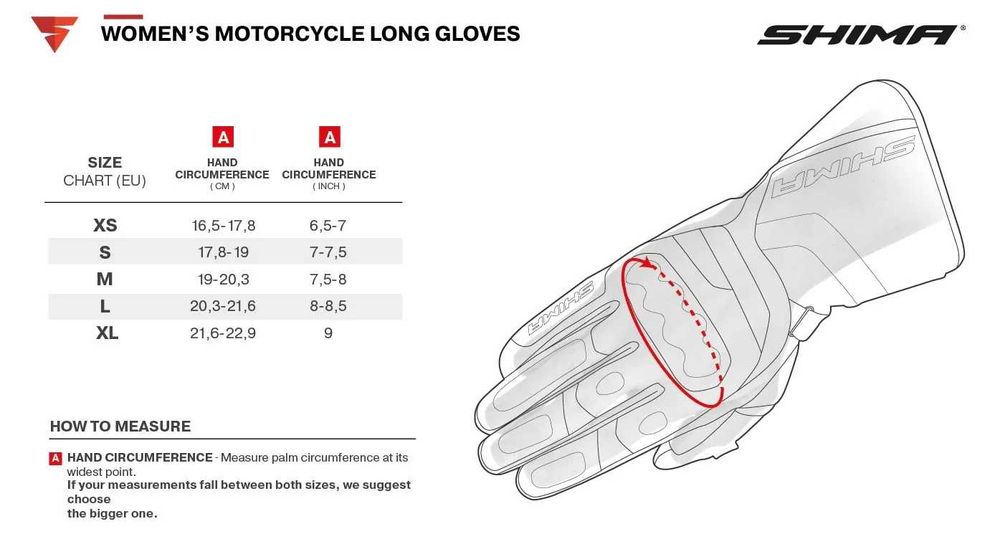 Дамски зимни кожени мото ръкавици SHIMA GT-2 WP