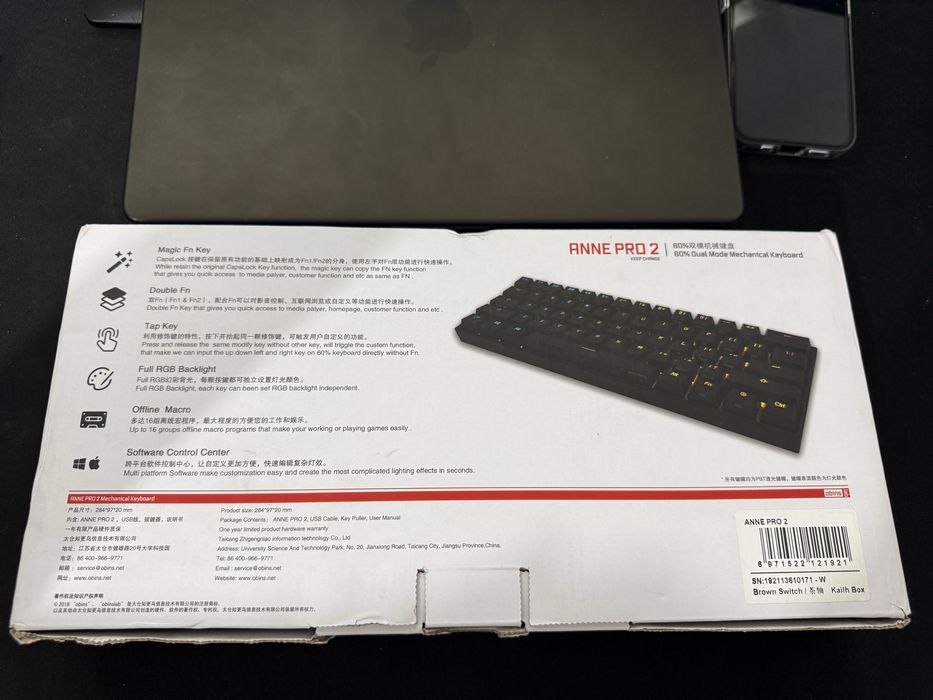 Tastatura Mecanica  Anne Pro2 bluetooth