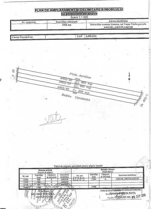 Vand teren intravilan Vama Veche 3000 mp cu vedere la mare