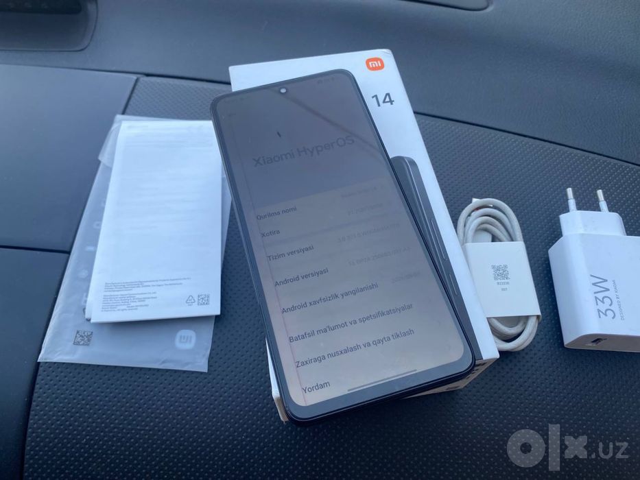 redmi not 14 256 gb full karobka zaryadka dakument