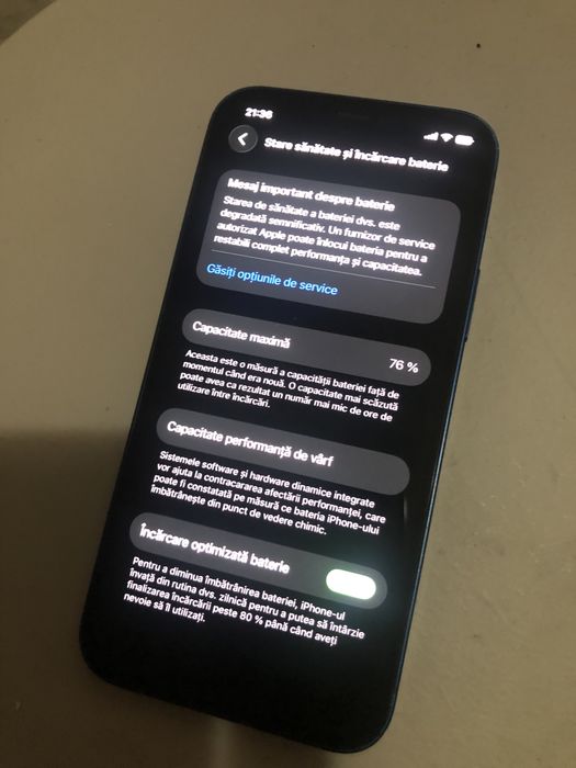 Iphone 12 spate  fisurat