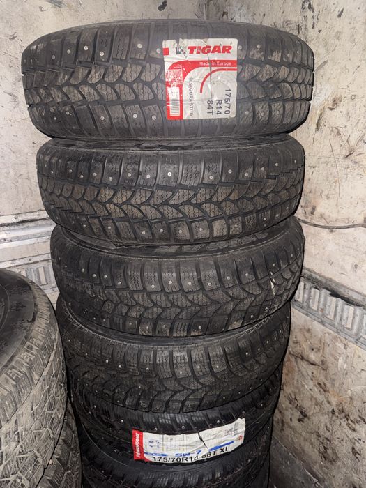 Комплект шипованных резин r14